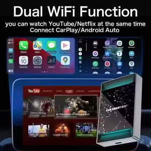 Xe ai hộp Carplay <span class=keywords><strong>Android</strong></span> 14 không dây Carplay <span class=keywords><strong>Dongle</strong></span> <span class=keywords><strong>4</strong></span> + 64G với streaming Youtube Netflix tiktok, 3 trong 1 Carplay hộp - Product Image 3