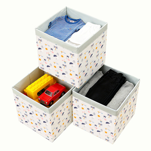 Tùy Chỉnh In Dễ Thương Sang Trọng Bé Trẻ Em Vải Oxford Đóng Mở Có Thể Xếp Chồng Gấp Đồ Chơi Lưu Trữ Hộp Tổ Chức Hộp - Product Image 3