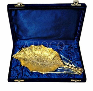 Plateau de style unique Plateau élégant et tendance Polyvalent Premium Quality Gold Silver Plated Sand Casted Dry Fruit & Candy Bowl - Product Image 3