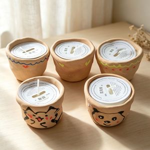 Vela Aromática de Cerámica Hecha a Mano con Diseño de Animalito, Cera de Soya, en Frasco, para Dormitorio, Regalo de Boda - Product Image 3