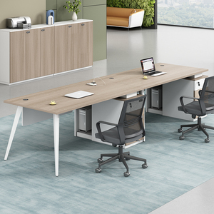 Scrivania da ufficio moderna e sedia Set singolo semplice 1.4m economico scrivania per Computer 1.2m piccolo personale materiale pannello melaminico - Product Image 2
