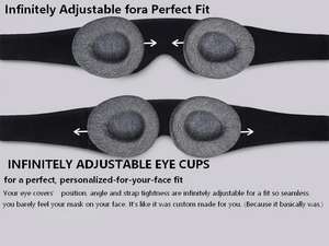 Antifaz 3D para Dormir OEM, Material de Espuma Viscoelástica, MOQ Bajo de 100 Piezas, Muestreo Rápido, Suministro Estable para Minoristas - Product Image 4