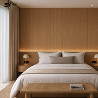 Panel Dinding WPC Modern Tahan Air Tahan Api Kamar Mandi Dapur Ruang Tamu Kamar Tidur Sekolah Rumah Sakit Rumah Tangga Garansi 5 Tahun