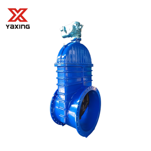 Large Diameter Motorized Gate Cast Steel <b>Flange</b> Resilient Seat DN700-DN1200 Water Actuator A27 Cast Gate - Product Image 4