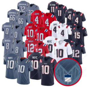 3. Nesil Yeni Model New England Limited Forması 10 Derek Maye 12 Brady 8 DIGGS İşlemeli Amerikan Futbolu Formaları - Product Image 1