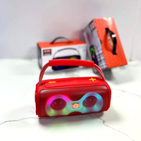 Speaker Bluetooth Portabel Stereo Subwoofer Super Bass ET-312 Laris Manis dengan Radio FM/TF/USB, Lampu RGB, dan Pegangan Nirkabel
