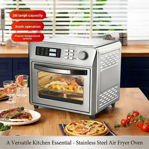 Four à friture numérique grande capacité 26L, intérieur en acier inoxydable, sain, sans huile, appareil de cuisson domestique tout-en-un - Product Image 1