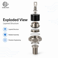 Tiristor SCR Tipo Stud EVOL-157, 1200V 100A, Rectificador Controlado por Silicio de Alta Estabilidad, Amplio Rango de Temperatura Operativa, Industrial