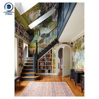 Marchepied moderne personnalisable en acier au carbone Bande de roulement en bois Escalier en colimaçon préfabriqué d'extérieur Design Escalier circulaire d'intérieur en métal