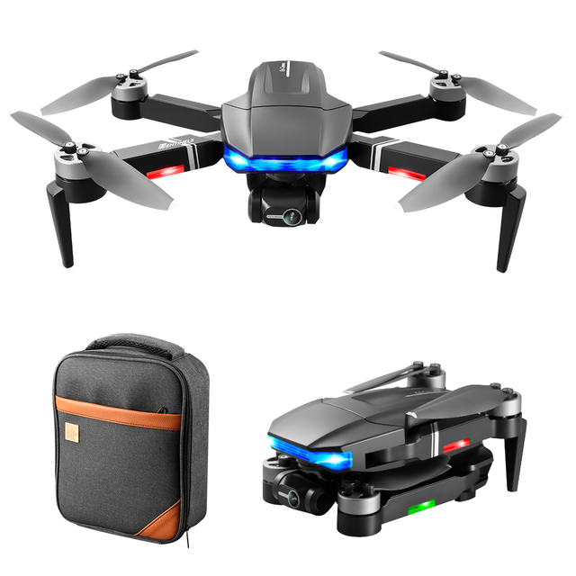 LSRC S7S RC Drone 4K Dual Positioning Hover EIS GPS Smart Follow Three-Axis 28mins Flight Remote Control Airplane Christmas Toys