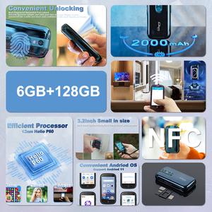 Unihertz Jelly 2 2000mAh Super Mini Tiny Phone Smartphone 6GB+128GB Empreinte digitale OTG NFC Taille de carte <span class=keywords><strong>Le</strong></span> <span class=keywords><strong>plus</strong></span> <span class=keywords><strong>petit</strong></span> smartphone Android 11 au monde - Product Image 5