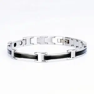 Modyle Mannen 361L Rvs Germanium Armband Balance Energy Magnetische Power Gezondheid Armbanden Bangles