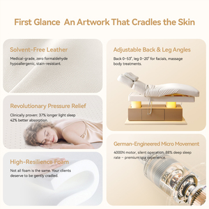 Cama <span class=keywords><strong>de</strong></span> Belleza Eléctrica <span class=keywords><strong>de</strong></span> Lujo YINGPAI con 4 Motores, Cajón <span class=keywords><strong>de</strong></span> Almacenamiento Oculto, Mesa <span class=keywords><strong>de</strong></span> Tratamiento con Calefacción, Sofá <span class=keywords><strong>de</strong></span> Masaje para Spa, <span class=keywords><strong>Puerto</strong></span> USB - Product Image 3