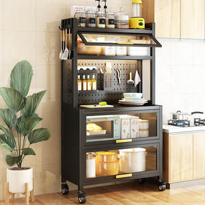 <span class=keywords><strong>Mueble</strong></span> de <span class=keywords><strong>Cocina</strong></span> Moderno, Simple, de Alta Calidad, Ahorrador de Espacio, <span class=keywords><strong>Extraíble</strong></span>, con Ruedas y Puertas para Especias, para Hogar/Oficina - Product Image 5