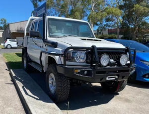 Nuevo Parachoques Delantero Reforzado con Gancho de Remolque para Toyota <span class=keywords><strong>FJ</strong></span> Serie <span class=keywords><strong>76</strong></span> 78 4x4 <span class=keywords><strong>FJ</strong></span> Cruiser con Recortes para Gancho de Remolque - Product Image 3