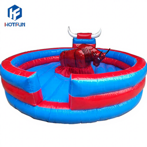 Toro Mecánico Inflable de Fibra de Vidrio y Acero para Interiores/Exteriores, Juego Mecánico para Niños, para Escuelas, Centros Comerciales y Zonas Residenciales - Product Image 1
