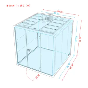 Safe Observation Medical Silent Booth Isolation Booth Surgical Healthcare Room Soundproof Booth Built-in Ventilation