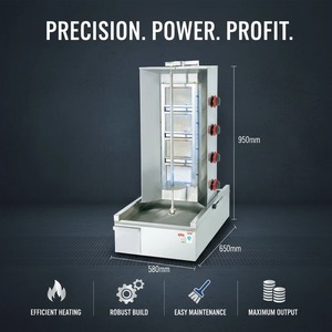 Équipement de cuisine commercial automatique à gaz vertical 4 brûleurs Doner <span class=keywords><strong>Kebab</strong></span> Maker Shawarma Snack <span class=keywords><strong>Machine</strong></span> <span class=keywords><strong>Prix</strong></span> d'usine - Product Image 2