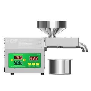 Minimáquina de prensado de aceite hidráulico para uso doméstico, extractor de planta fría de cacahuete, coco, en venta