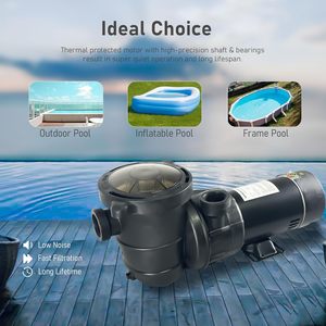 Pompe <span class=keywords><strong>de</strong></span> piscine hors sol 1,5 CV à vitesse unique, très vendue, écoénergétique pour la filtration <span class=keywords><strong>de</strong></span> <span class=keywords><strong>l</strong></span>'eau <span class=keywords><strong>de</strong></span> piscine - Product Image 6