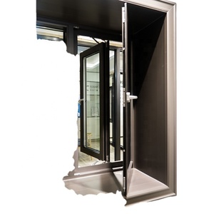 Aluminum#110 Full 2.0mm Hidden Drainage Stainless Steel Screen 6mm+20A+6mm Thermal Break Double Tempered Glass Casement Window - Product Image 5