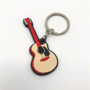 Porte-clés en silicone personnalisé, instrument de musique créatif, guitare, saxophone, piano, comme accessoires pour clés - Product Image 2