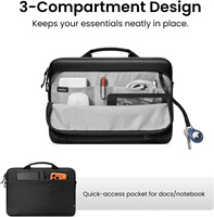 Housse d'ordinateur portable durable et imperméable avec bandoulière et poignée, compatible avec les sacs pour ordinateur portable