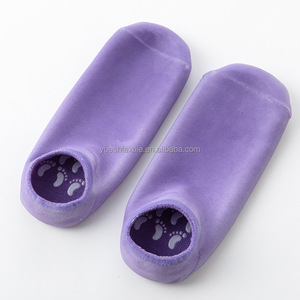 Calcetines de gel infundido de punto de algodón Calcetines de gel de spa Calcetines de humedad - Product Image 5