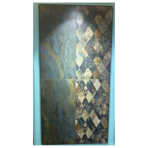 Vật liệu xây dựng zibo gạch men sứ ngói đánh bóng bằng đá cẩm thạch nhìn Tấm ốp tường cho phòng khách tường ốp. - Product Image 1