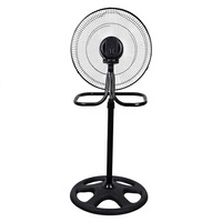 Ventilateur sur pied en métal de 18 pouces, 3 vitesses, haute vitesse, pour la maison, la chambre à coucher, le salon