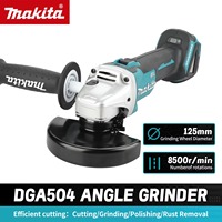 Meuleuse d'angle sans fil Makita 18V DGA404/DGA504 avec interrupteur coulissant, construction en acier inoxydable, outil de bricolage