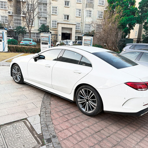 Mercedes-Benz CLS C257 Side Skirt Spoiler Piano Black Carbon Fiber Texture ABS Body Kit 2018+ - Product Image 3