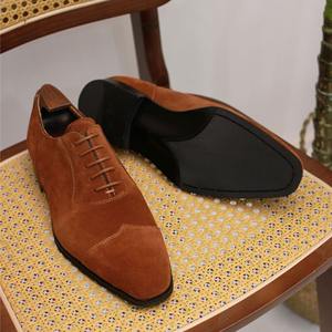 Zapatos Brogue Británicos Hechos a Mano para Hombre, Calzado de Fiesta con Punta en Pico, Cordones, Antideslizantes, Ligeros y Transpirables - Product Image 3