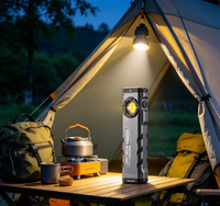 Lampe de travail portable rechargeable, lampe torche à base magnétique, étanche, torche de poche pour réparation automobile, camping d'urgence
