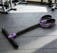 Cinturón de Resistencia con Pedal y Asa para Adultos, Cinturón Deportivo Duradero Mejorado, Accesorios de Fitness para Abdominales y Ejercicios