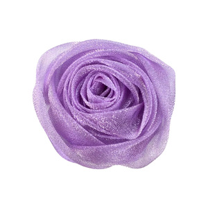 Accesorios de Costura DIY de 5 cm (1.9 pulgadas), Encaje de Organza de 6 cm, <span class=keywords><strong>Flores</strong></span> Artificiales de Rosa Real en 3D, <span class=keywords><strong>Flores</strong></span> Artificiales - Product Image 4