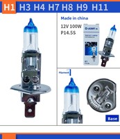Ampoule de remplacement pour phare de voiture en verre de quartz de haute qualité, 55W, faisceau puissant, 12V, super blanc, 6000LM, 5500K, pour H7 H11