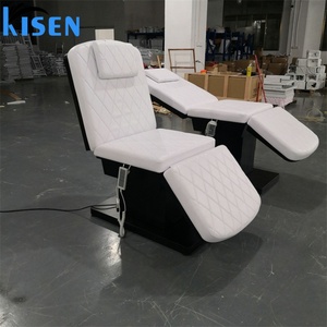 KISEN Professional Modern Luxurious 3 Motors Adjustable Salon Shop Spa Treatment Electric Massage Facial Cosmetic Beauty <b>Bed</b> - Product Image 5