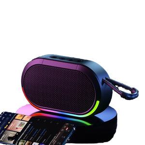 25โมเดลใหม่ TF Card USB แฟลชไดรฟ์คอมพิวเตอร์เสียบปลั๊กสำหรับลำโพงกลางแจ้งแบบพกพาซับวูฟเฟอร์ขนาดเล็ก RGB ไฟ LED แบตเตอรี่ - Product Image 1