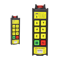 Control Remoto Inalámbrico Industrial de 6 Botones, Doble y Simple Velocidad, IP67, 4 Ejes, Parada de Emergencia de Velocidad Única, Anti-interferencia