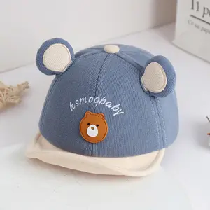 Logo Kustom Laki-laki Topi Balita Topi Datar Brim Topi Anak Topi Bayi 0-2 Tahun Bisbol Topi Bayi Kepala Busur