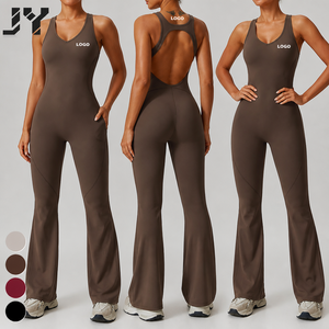 JY abbigliamento sportivo con Logo personalizzato alla moda da donna ampio pezzo a schiena aperta con sollevamento dell'anca e Set Yoga Micro svasato per lo <span class=keywords><strong>sport</strong></span> - Product Image 1