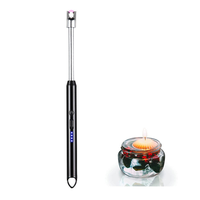 Nouveau type 2026 – Briquet de cuisine extérieur rechargeable par USB, portable, électronique, en métal, avec verrou de sécurité pour cuisinières à gaz et respectueux de l'environnement