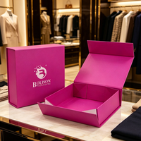 Boîte à vêtements et sous-vêtements sur mesure en carton rigide recyclé Bolison, écologique, avec revêtement UV, design pliable, finition mate/brillante
