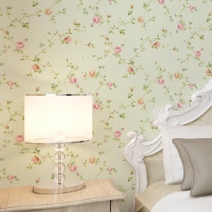 Papel Tapiz Impermeable Personalizado sin Costuras para Dormitorio <span class=keywords><strong>de</strong></span> <span class=keywords><strong>Niñas</strong></span> y Sala <span class=keywords><strong>de</strong></span> Estar, Tela <span class=keywords><strong>de</strong></span> Pared con Diseño Floral Pequeño y Moderno - Product Image 1