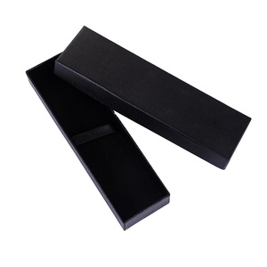 Paper Gift box Custom LOGO lid and base Metal pen box magnetic flip box 180*52*25mm