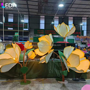 Leda ענק הוביל נייר מגנוליה עבור צבעי רקע חתונה קישוט פרחים - Product Image 6