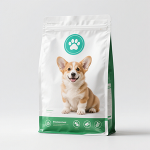 <span class=keywords><strong>Prix</strong></span> usine, sachet personnalisé pour aliments secs <span class=keywords><strong>chien</strong></span>/chat, aluminium zip, fond plat, scellé 8 côtés - Product Image 2