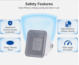 Calentador de Torre PTC de 1500W de Bajo Consumo con Control Giratorio, Indicador LED y <span class=keywords><strong>Salida</strong></span> de <span class=keywords><strong>Aire</strong></span> Cálido Confortable - Product Image 6