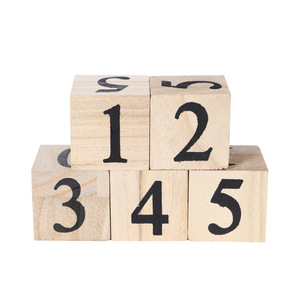Caja de dados de madera con números grabados, juguete de escritorio para adultos y niños, regalo - Product Image 5